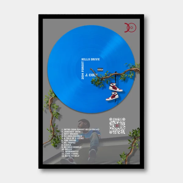 J. COLE – 2014 FOREST HILLS DRIVE VINYL WALL ART