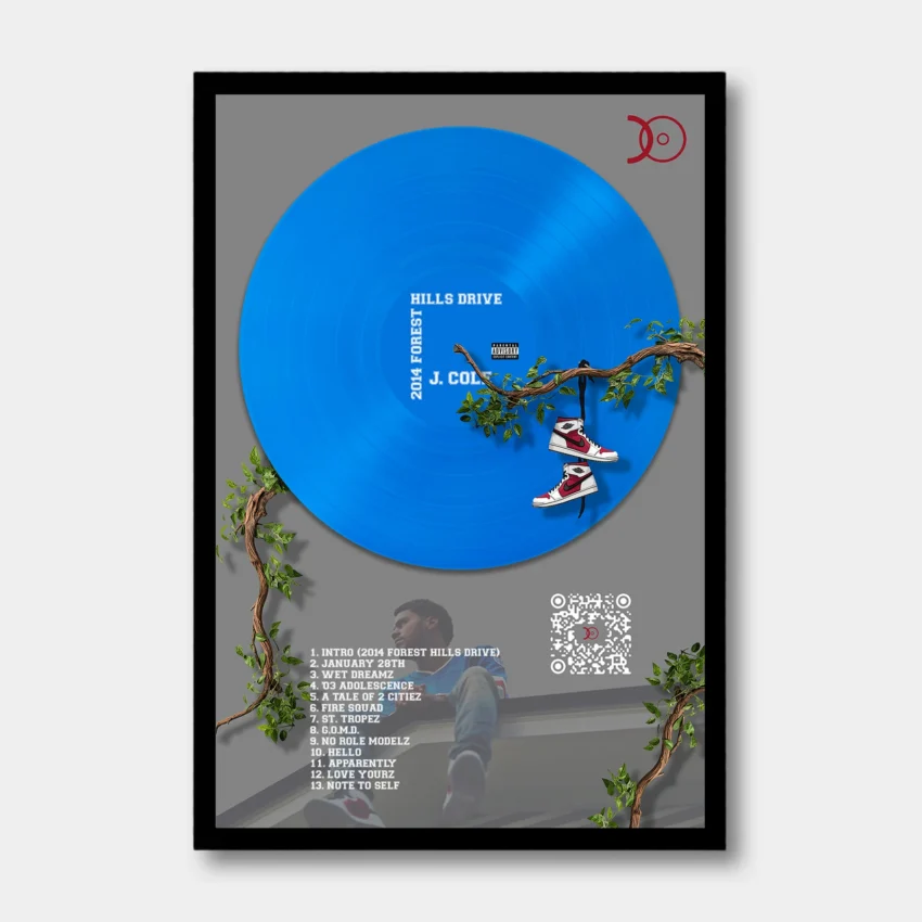 J. COLE – 2014 FOREST HILLS DRIVE VINYL WALL ART