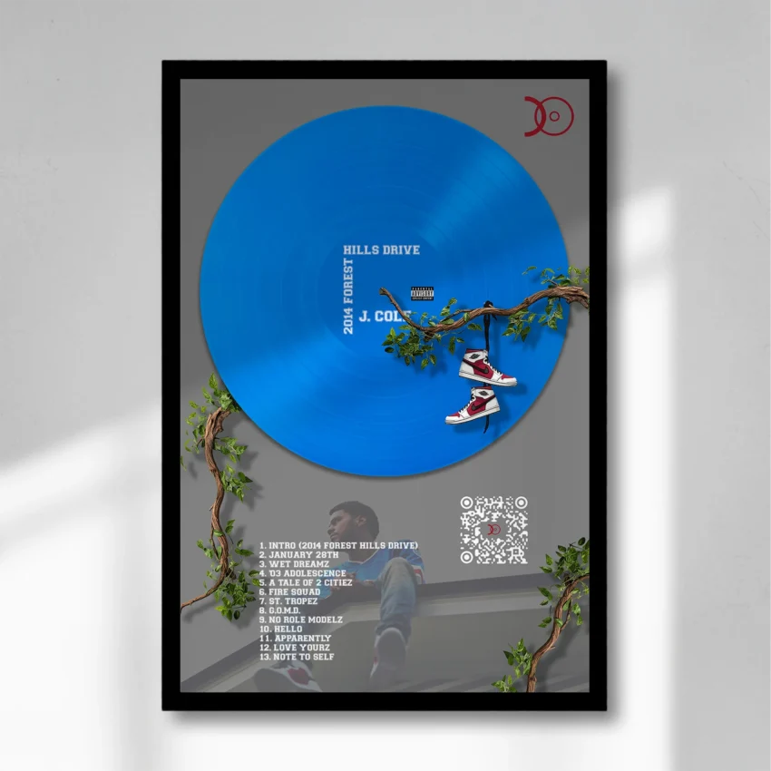 J. COLE – 2014 FOREST HILLS DRIVE VINYL WALL ART - Image 5