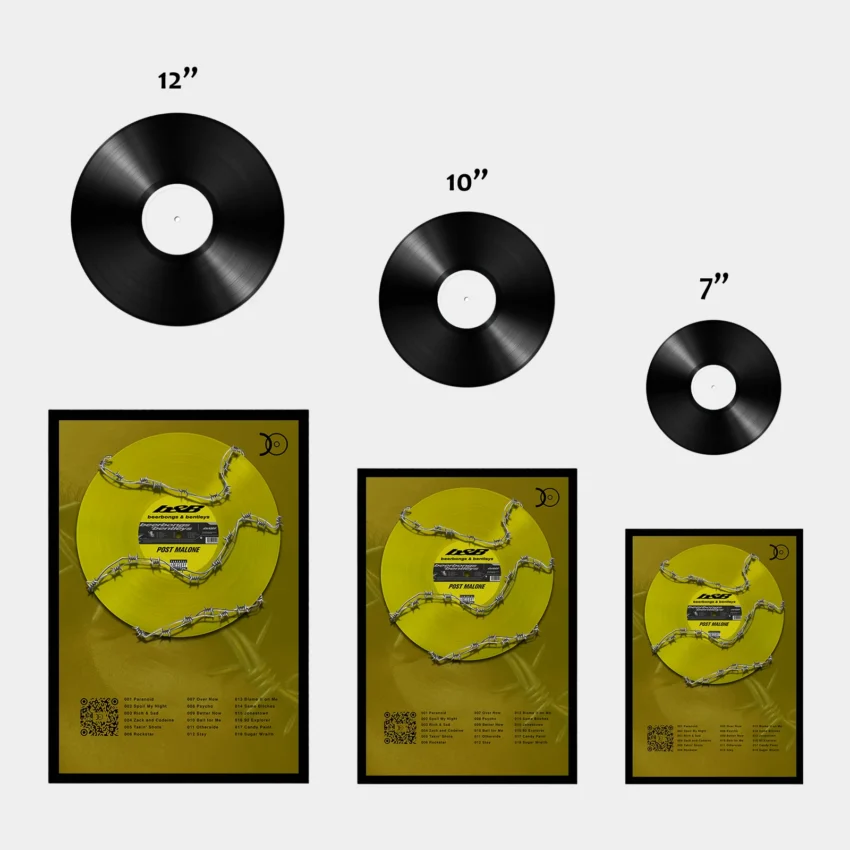POST MALONE – BEERBONGS & BENTLEYS VINYL WALL ART - Image 3