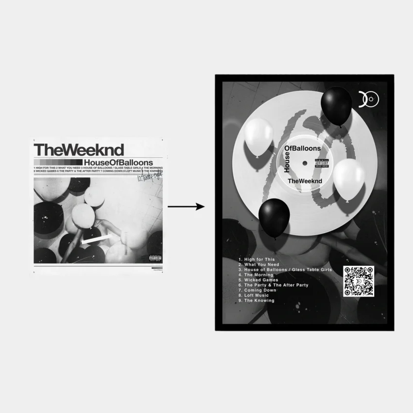 THE WEEKND – HOUSE OF BALLOONS VINYL WALL ART - Image 2