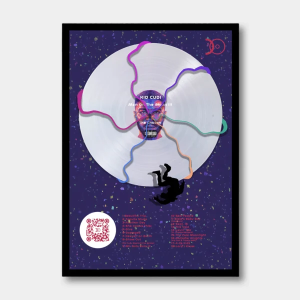 KID CUDI – MAN ON THE MOON 3 VINYL WALL ART