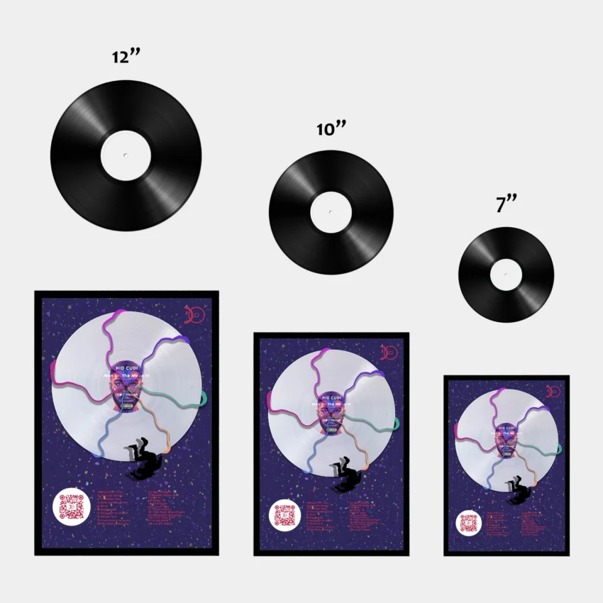 KID CUDI – MAN ON THE MOON 3 VINYL WALL ART - Image 3
