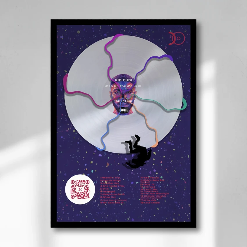 KID CUDI – MAN ON THE MOON 3 VINYL WALL ART - Image 5