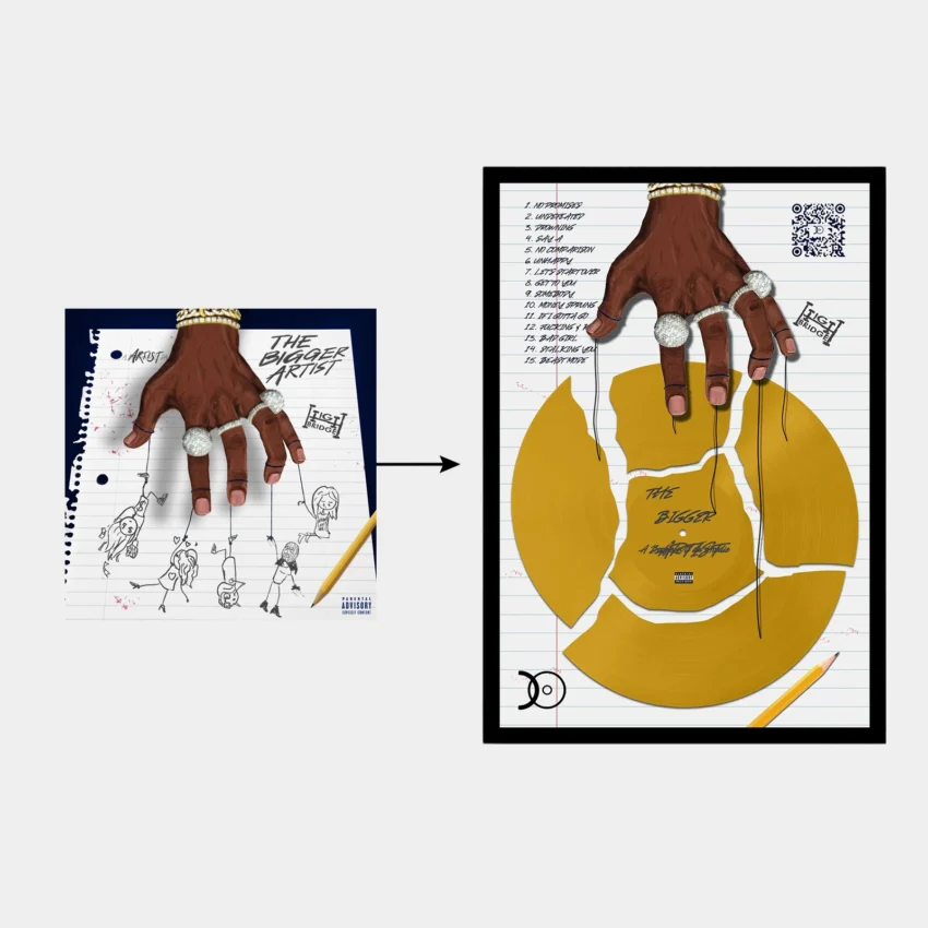 A BOOGIE WIT DA HOODIE - THE BIGGER ARTIST VINYL WALL ART - Image 2
