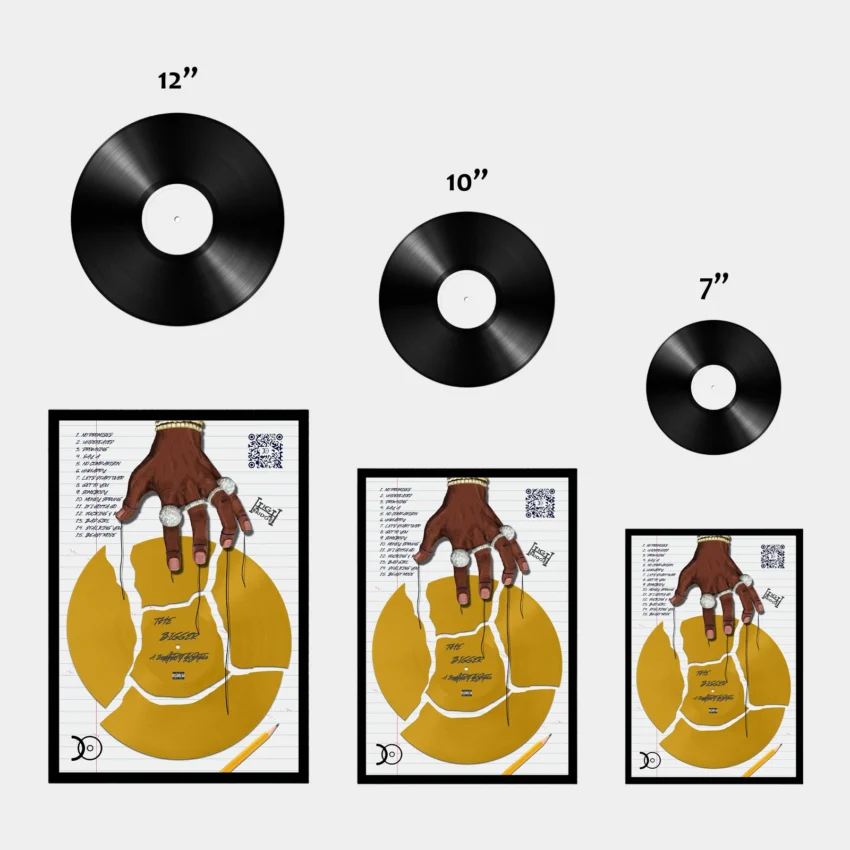 A BOOGIE WIT DA HOODIE - THE BIGGER ARTIST VINYL WALL ART - Image 3