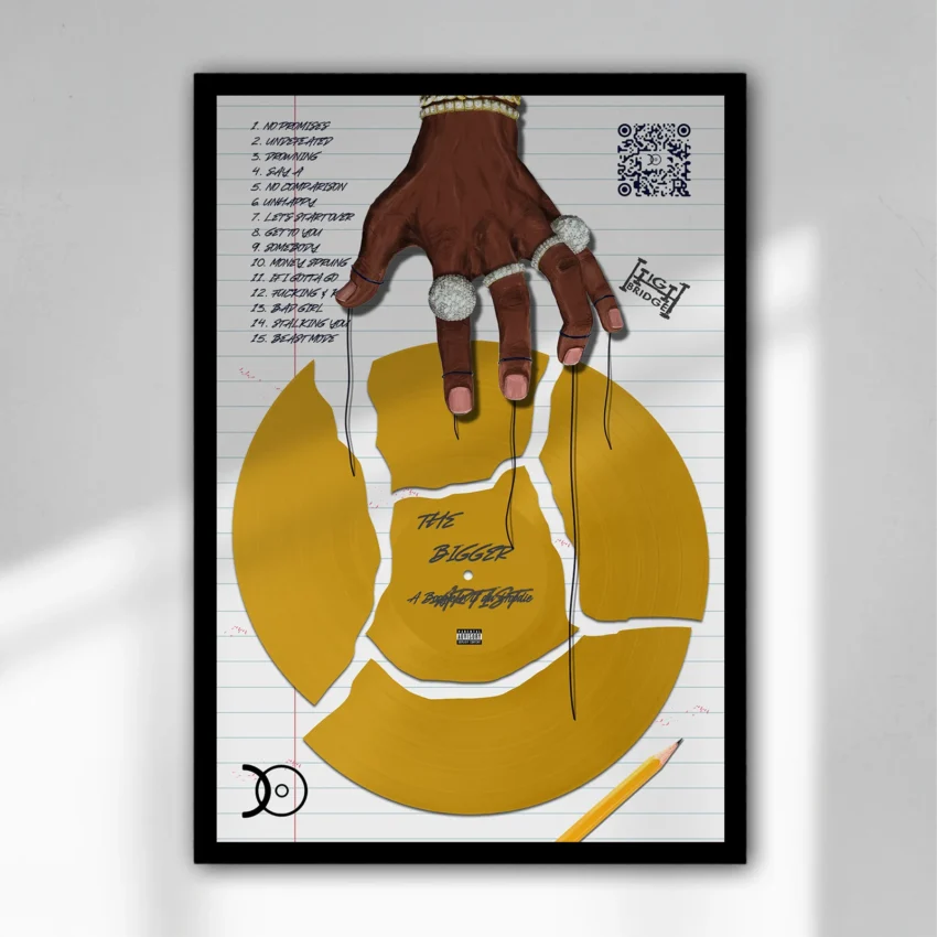 A BOOGIE WIT DA HOODIE - THE BIGGER ARTIST VINYL WALL ART - Image 5