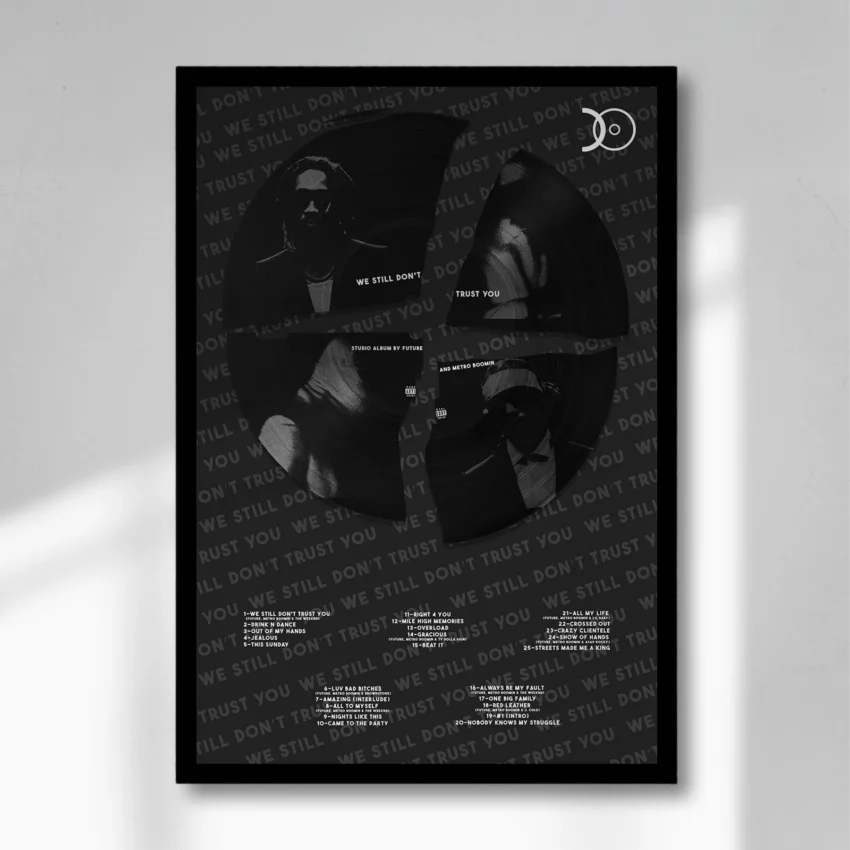 FUTURE & METRO BOOMIN – WE STILL DON’T TRUST YOU VINYL WALL ART - Image 4