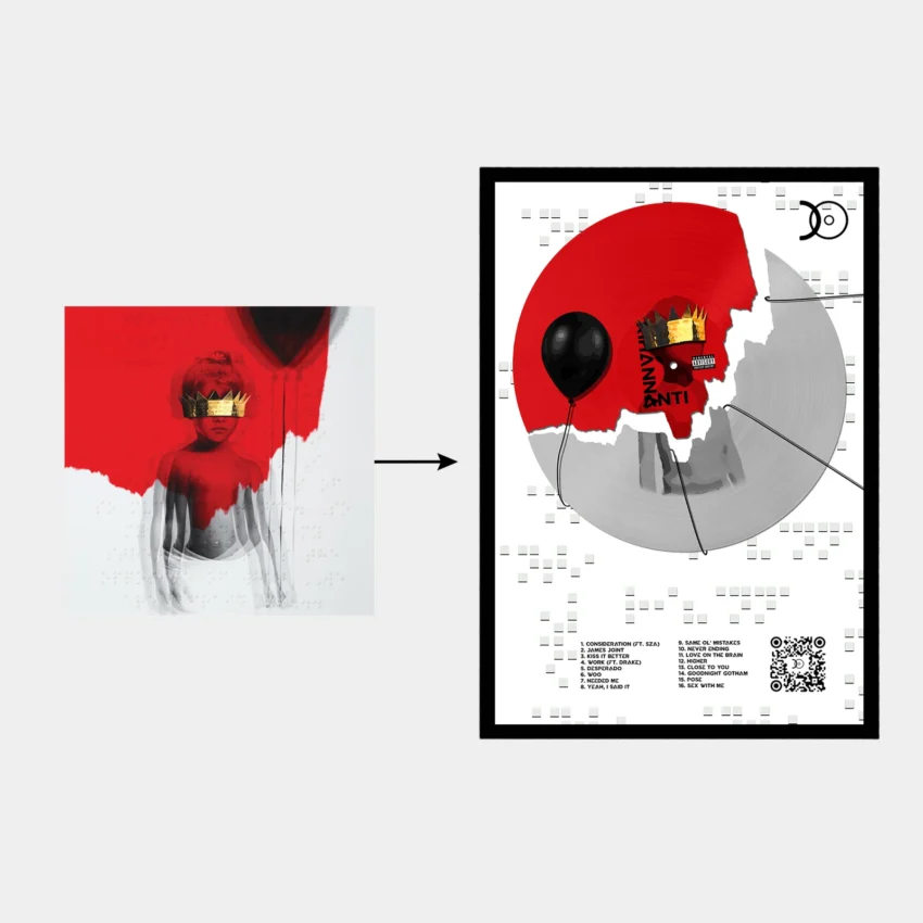 RIHANNA – ANTI VINYL WALL ART - Image 2