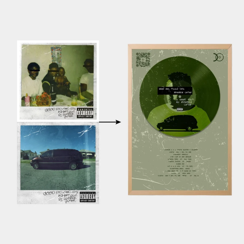 KENDRICK LAMAR – GOOD KID, M.A.A.D CITY VINYL WALL ART - Image 3
