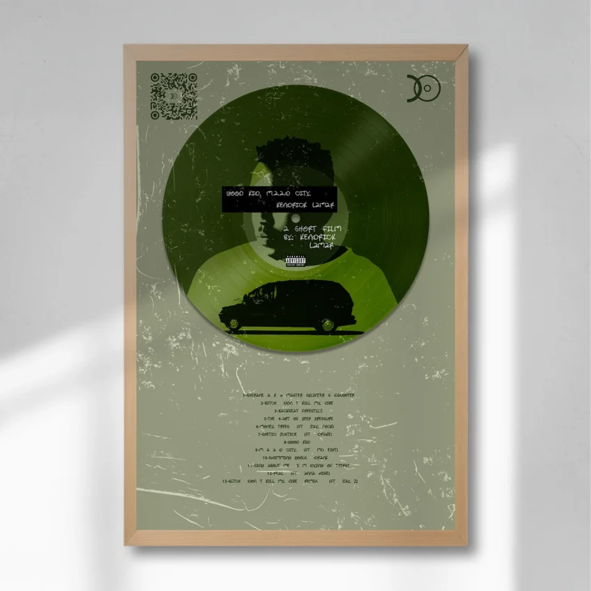 KENDRICK LAMAR – GOOD KID, M.A.A.D CITY VINYL WALL ART - Image 7