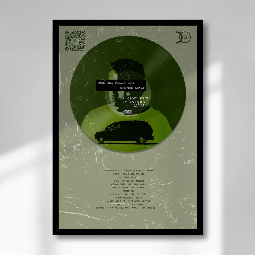 KENDRICK LAMAR – GOOD KID, M.A.A.D CITY VINYL WALL ART - Image 8