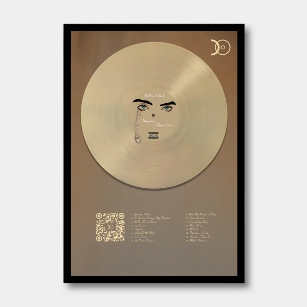 BILLIE EILISH – HAPPIER THAN EVER VINYL WALL ART