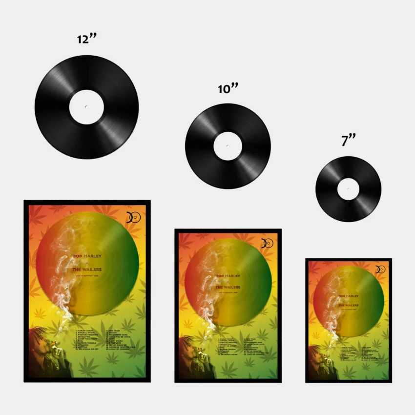 BOB MARLEY– LIVE IN GERMANY 1980 VINYL WALL ART - Image 3