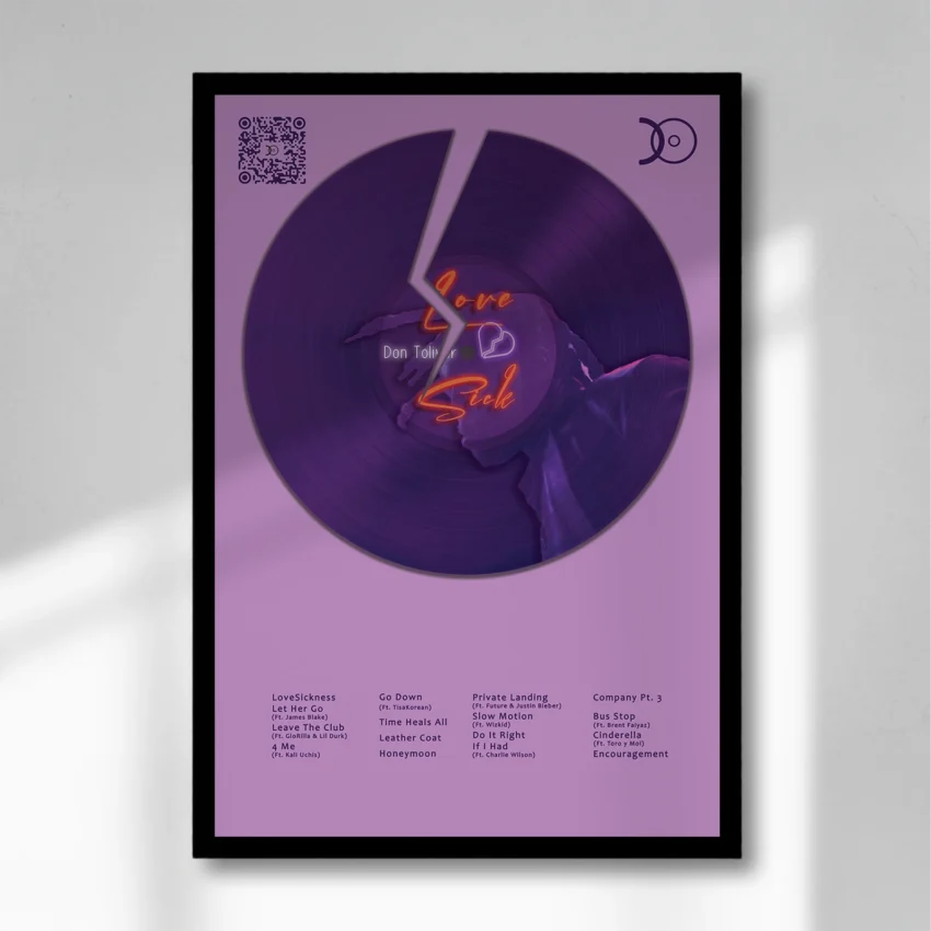 DON TOLIVER – LOVE SICK VINYL WALL ART - Image 7
