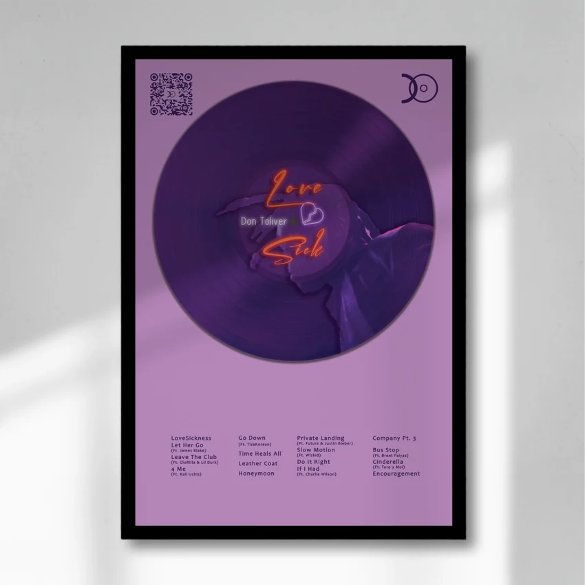 DON TOLIVER – LOVE SICK VINYL WALL ART - Image 8