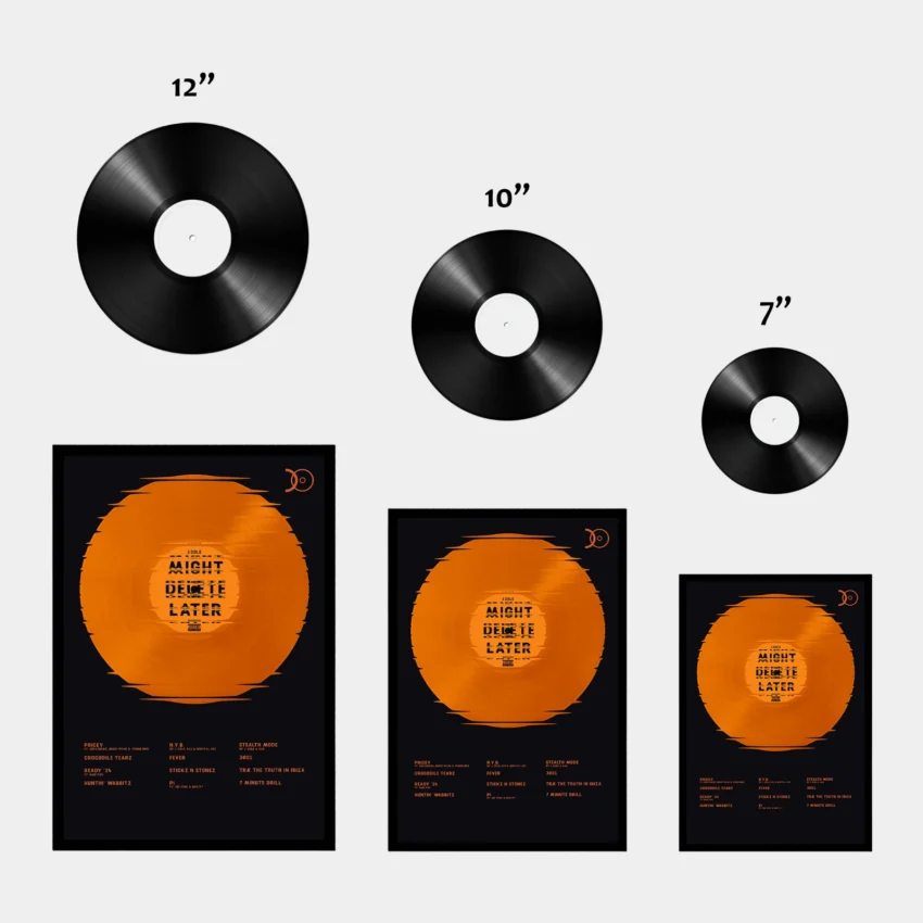 J. COLE – MIGHT DELETE LATER VINYL WALL ART - Image 3