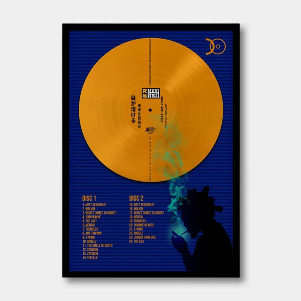 DENZEL CURRY – MELT MY EYEZ SEE YOUR FUTURE VINYL WALL ART