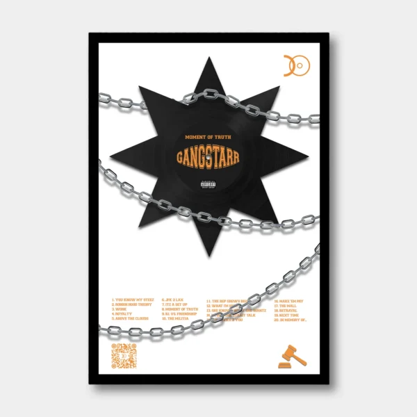 GANGSTARR-MOMENT OF TRUTH VINYL WALL ART