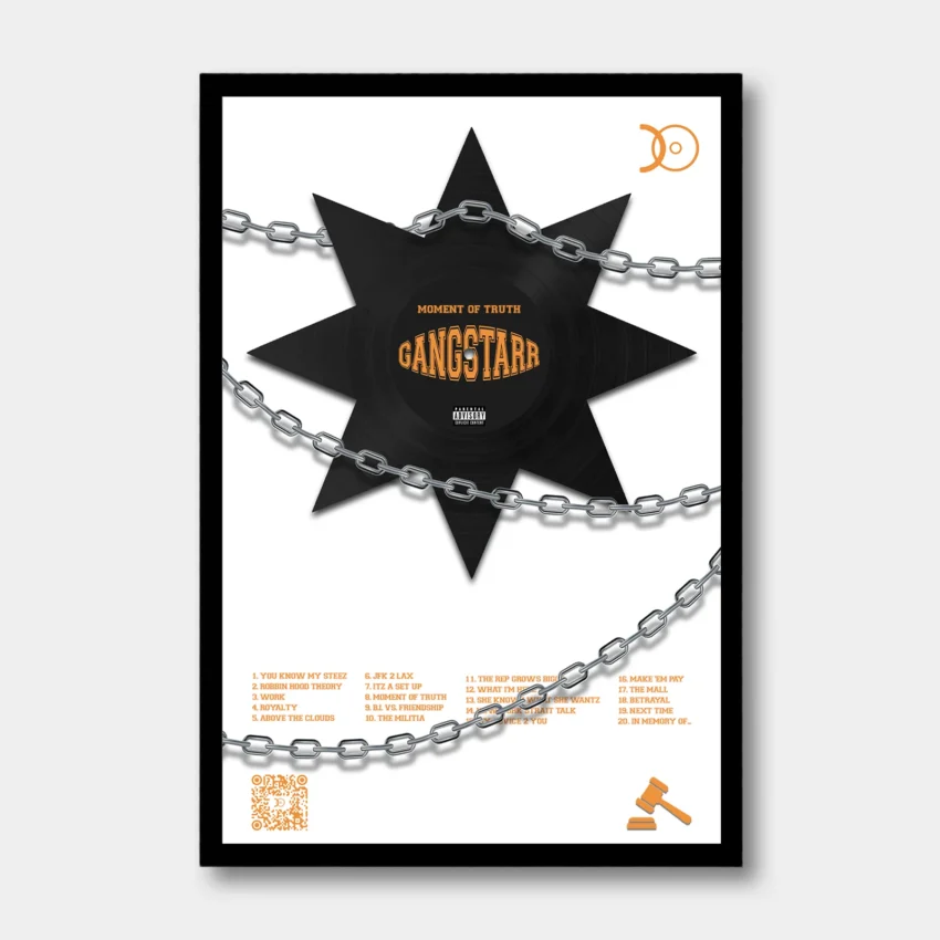 GANGSTARR-MOMENT OF TRUTH VINYL WALL ART