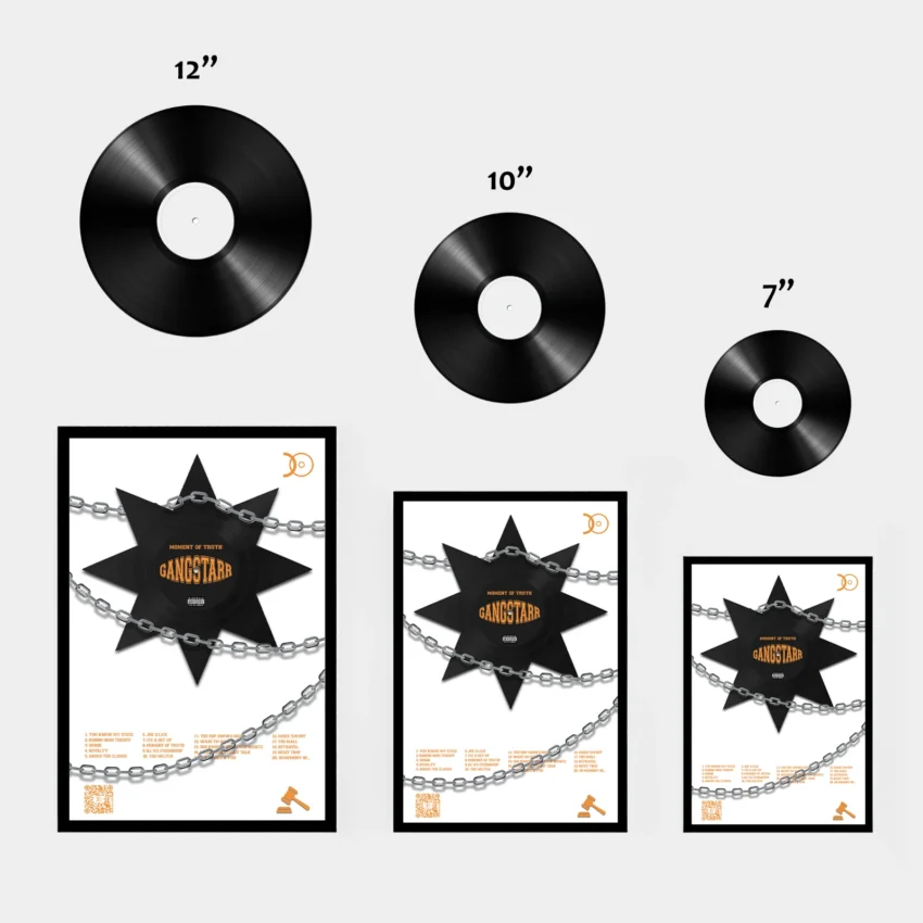 GANGSTARR-MOMENT OF TRUTH VINYL WALL ART - Image 3