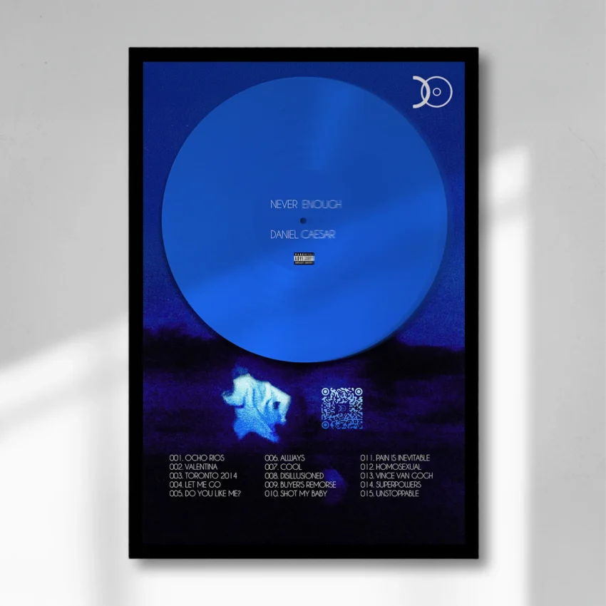 DANIEL CAESAR - NEVER ENOUGH VINYL WALL ART - Image 5