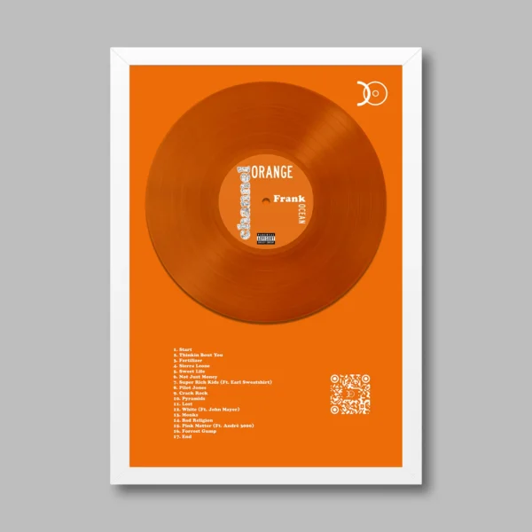 FRANK OCEAN – ORANGE CHANNEL VINYL WALL ART