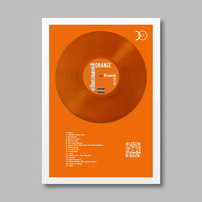 FRANK OCEAN – ORANGE CHANNEL VINYL WALL ART