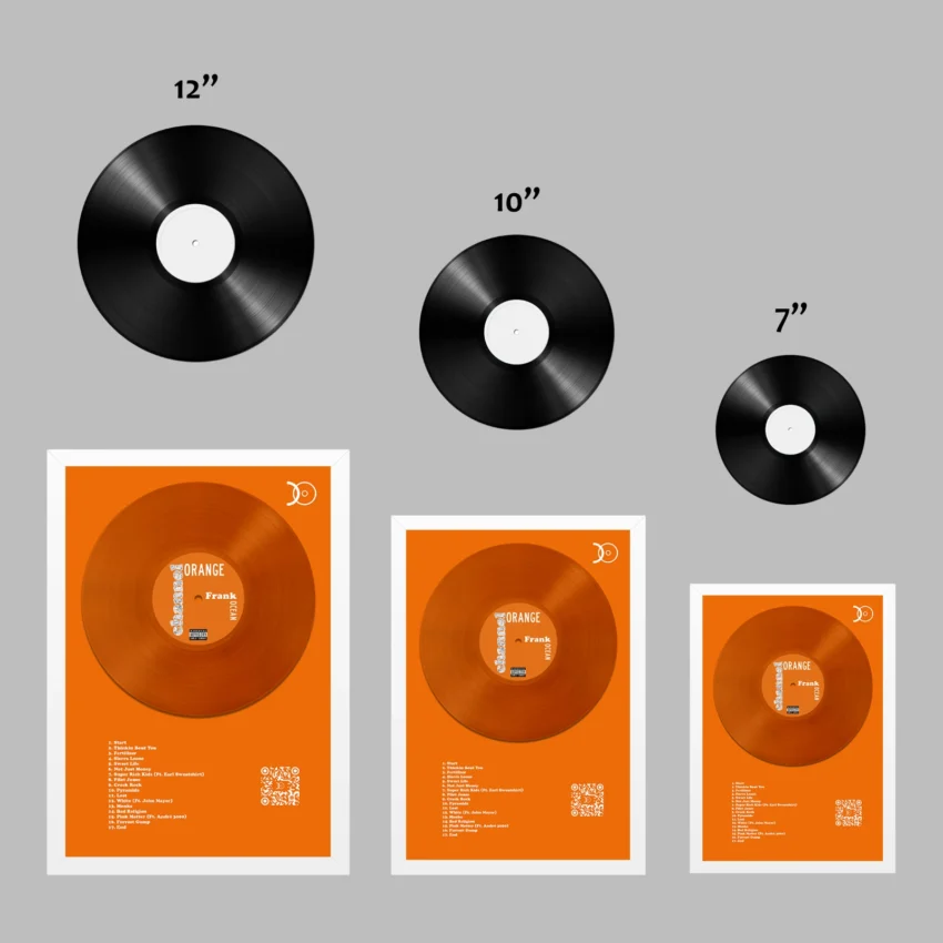 FRANK OCEAN – ORANGE CHANNEL VINYL WALL ART - Image 3