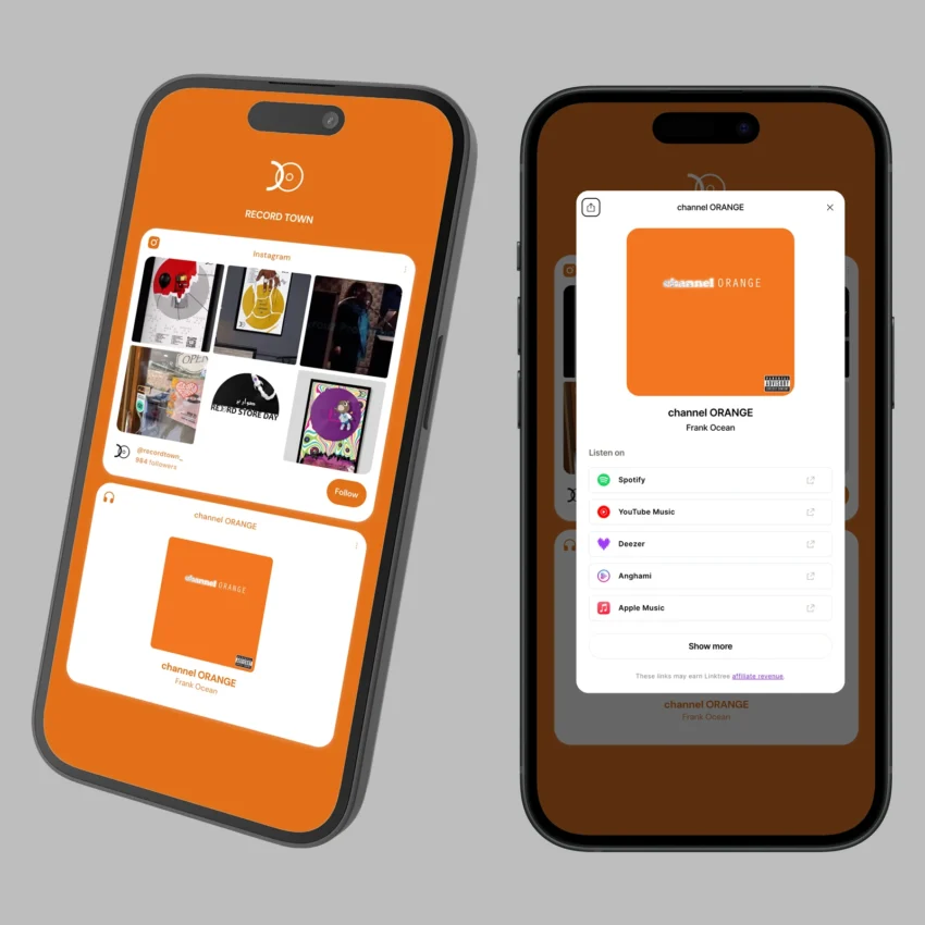 FRANK OCEAN – ORANGE CHANNEL VINYL WALL ART - Image 4