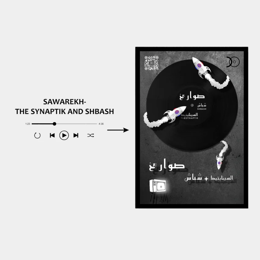 THE SYNAPTIK AND SHBASH– SAWARIKH VINYL WALL ART - Image 2