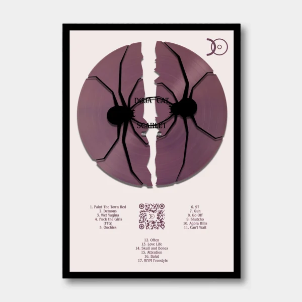 DOJA CAT – SCARLETT VINYL WALL ART