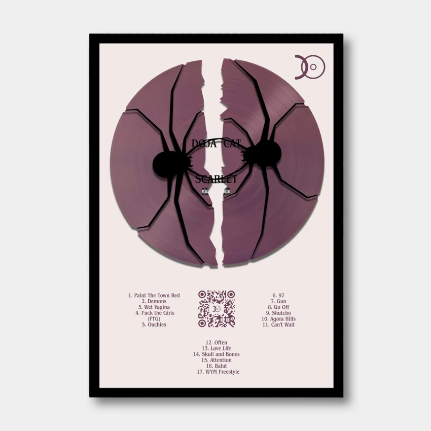 DOJA CAT – SCARLETT VINYL WALL ART