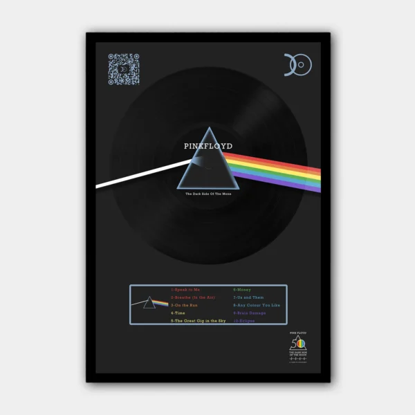 PINK FLOYD – THE DARK SIDE OF THE MOON VINYL WALL ART