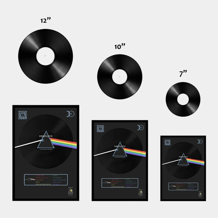 PINK FLOYD – THE DARK SIDE OF THE MOON VINYL WALL ART - Image 3
