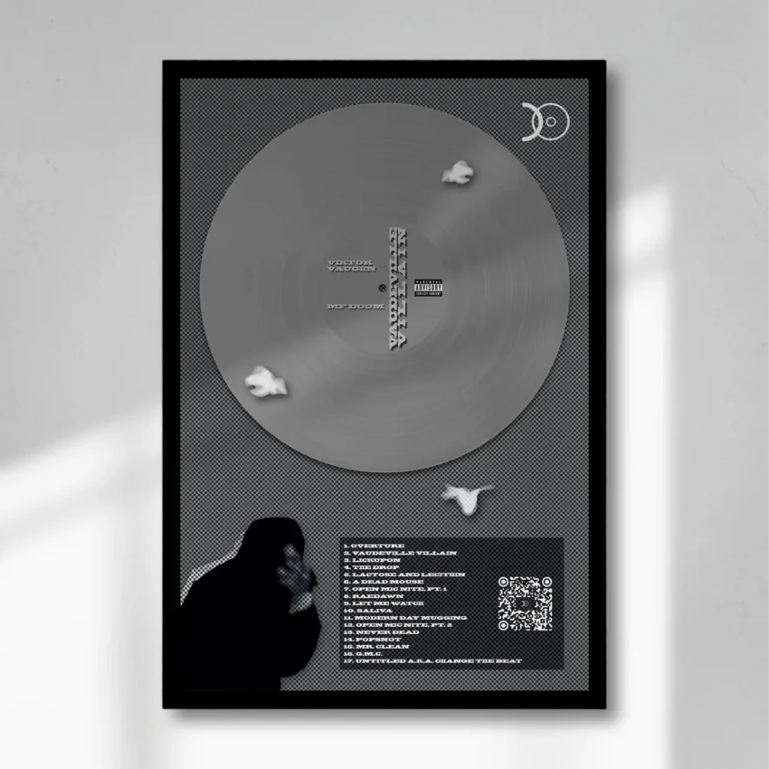 MF DOOM – VAUDEVILLE VILLAIN VINYL WALL ART - Image 5