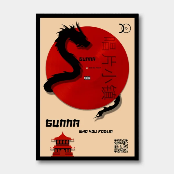 GUNNA – WHO YOU FOOLING VINYL WALL ART